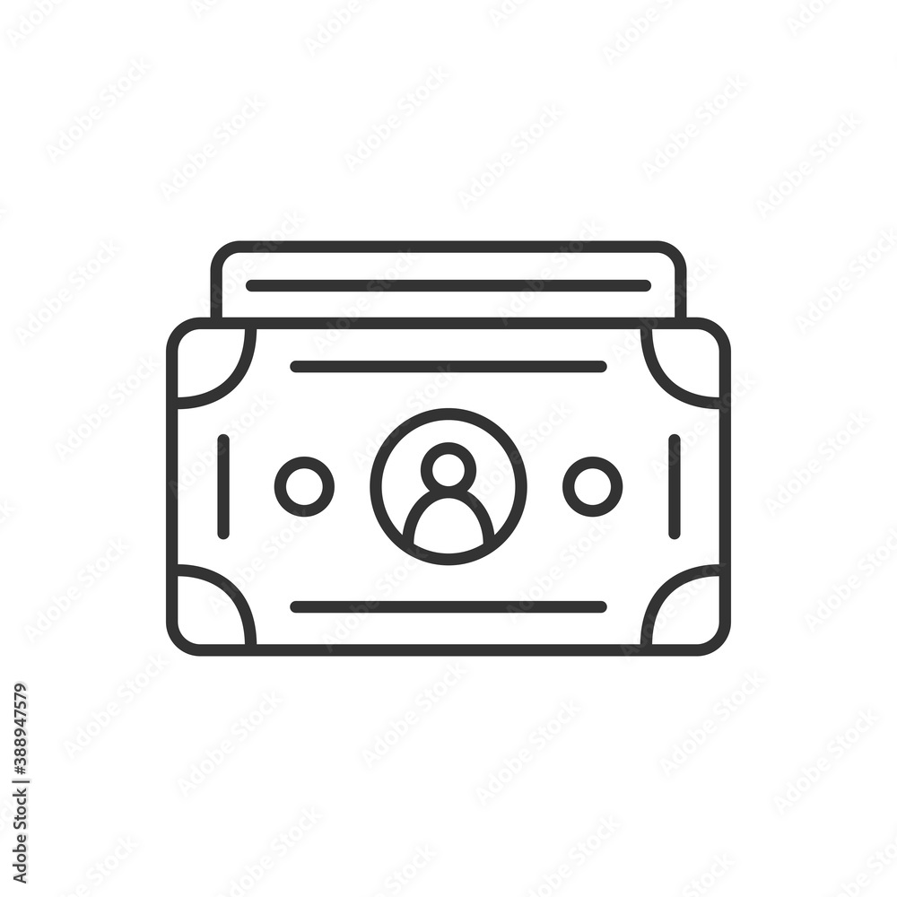 Bundle of dollars. Vector black icon. Bundle of dollars. Vector black icon.