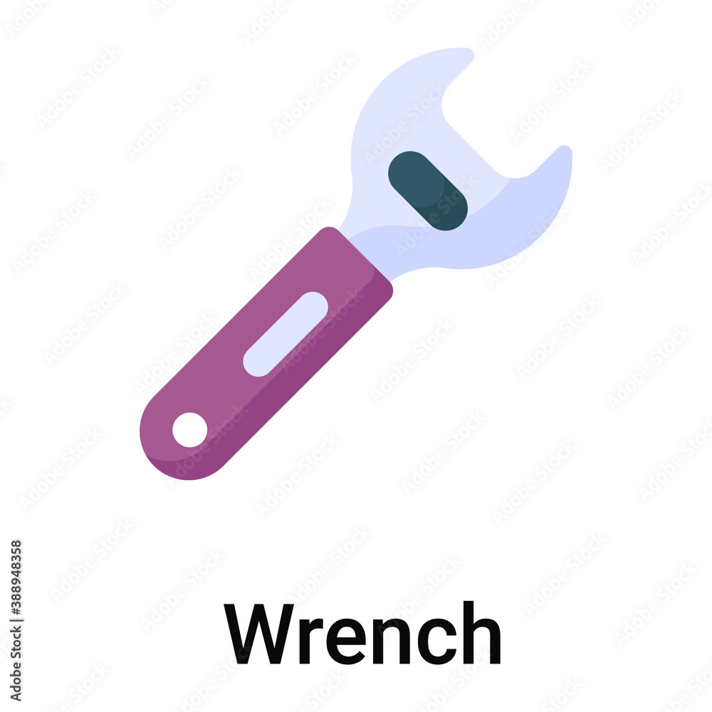 wrench flat vector icon wrench flat vector icon