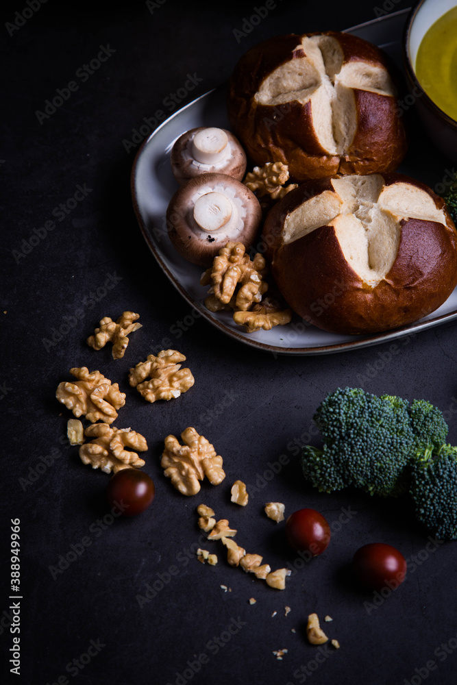 Bread and nuts Bread and nuts
