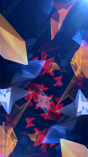 Abstract tech color backgro...