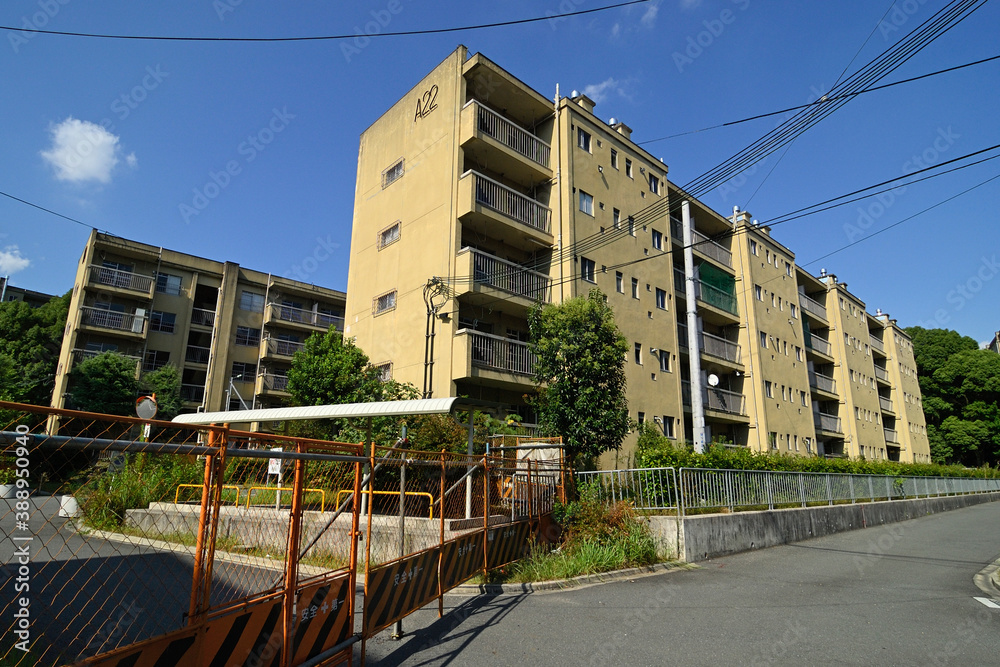 Obraz premium 千里ニュータウン藤白台（大阪府吹田市）の府公社藤白台B団地