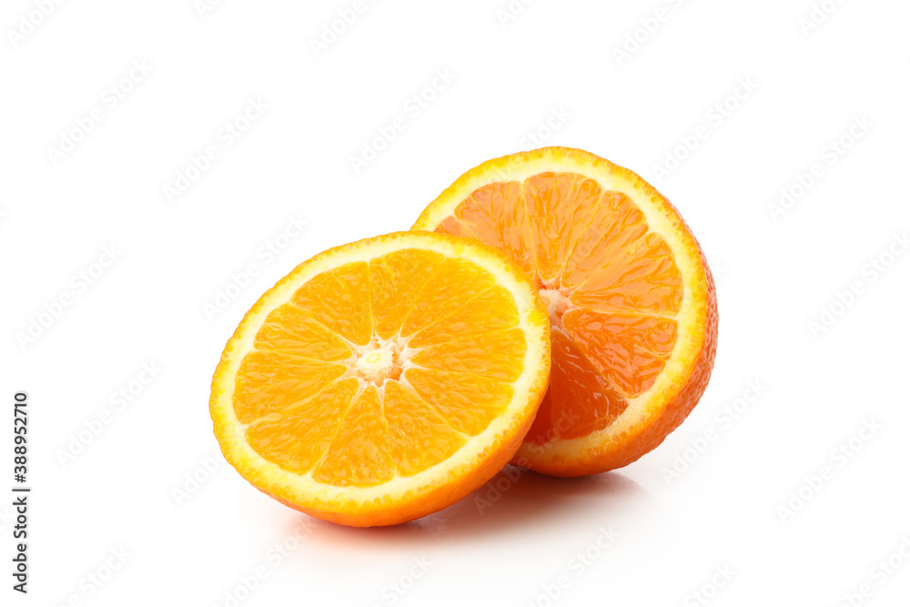 Ripe sweet mandarin isolated on white background Ripe sweet mandarin isolated on white background