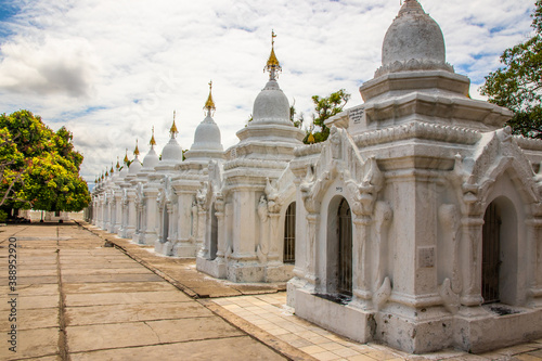 Kuthodaw pagoda in Mandalay Myanmar earlier Burma