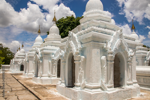 Kuthodaw pagoda in Mandalay Myanmar earlier Burma