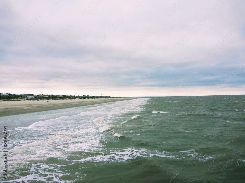 Fototapeta premium Tybee Island Beach in the Winter