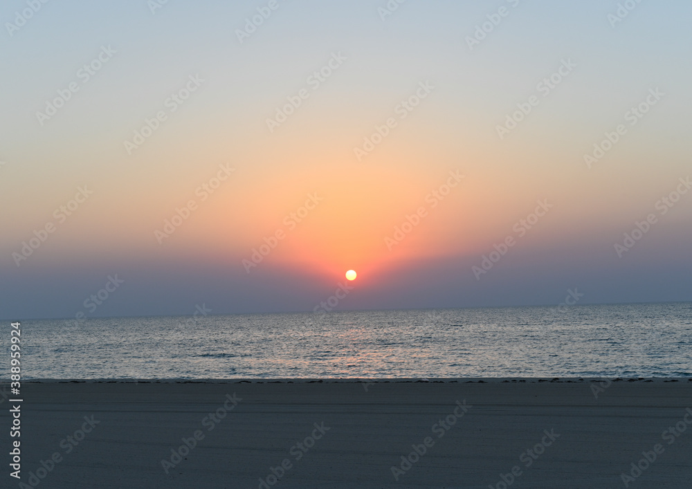 Fototapeta premium sunset over the sea