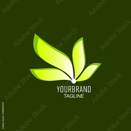 eco friendly logo design glow