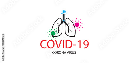 Coronavirus 2019-nCoV. Corona virus icon isolated