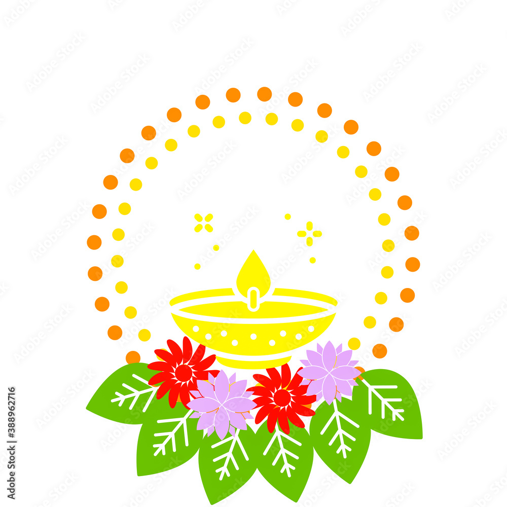 Happy Diwali wishes greeting card abstract background with colorful  lighting lamps pattern, Indian festival, graphic design illustration  wallpaper Stock Illustration | Adobe Stock