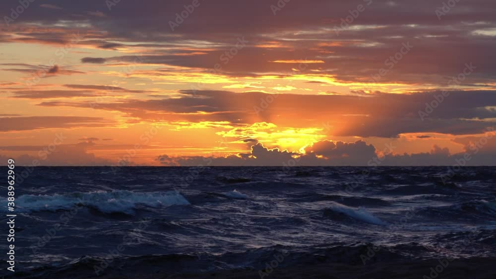 Beautiful Sea Sunset. Sunrise Over the Sea. Colorful Sunset on the Baltic Sea, Latvia Beautiful Sea Sunset. Sunrise Over the Sea. Colorful Sunset on the Baltic Sea, Latvia