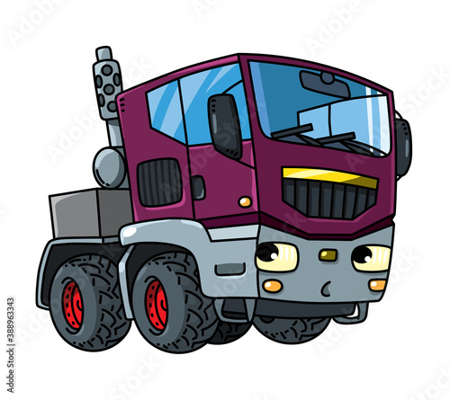 Hauler. Funny small truck car or tractor.