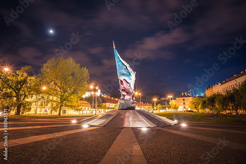 Memorial of resistance against Nazi Aggression and Occupation. Monument to the Fallen Soldiers Worl War II. photo