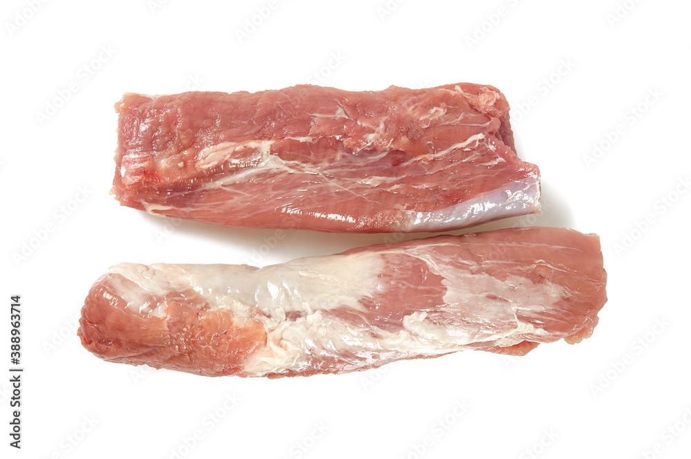 pork tenderloin isolated on white backrgound pork tenderloin isolated on white backrgound
