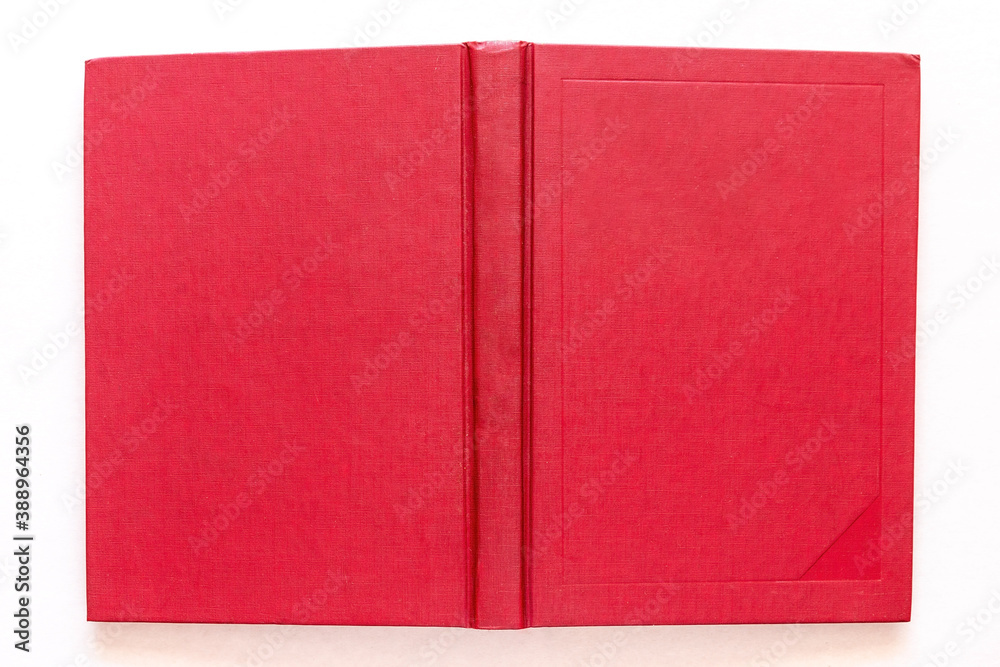 red book cover isolated on white background closeup template red book cover isolated on white background closeup template
