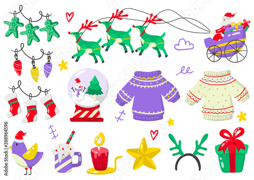 christmas label Vector Logo for banner