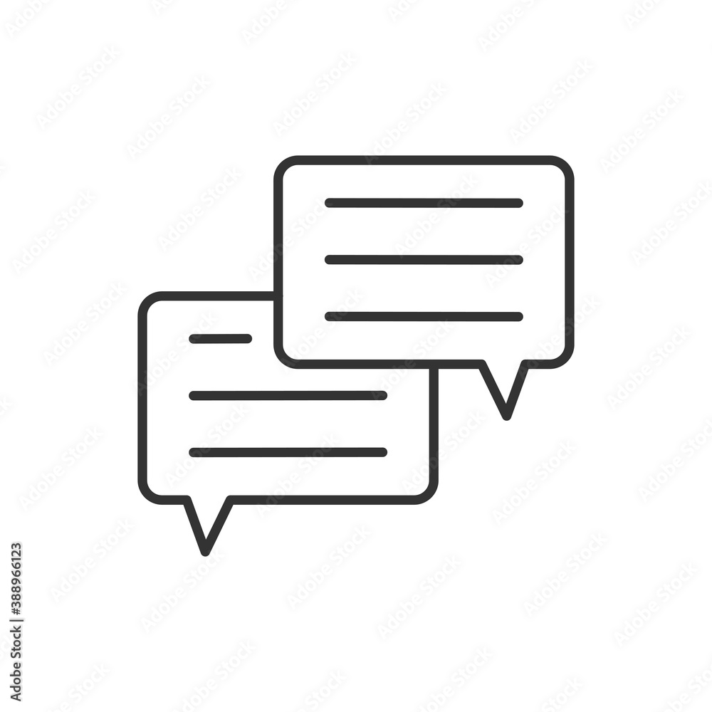 Bubble speech icon. Vector black icon. Bubble speech icon. Vector black icon.