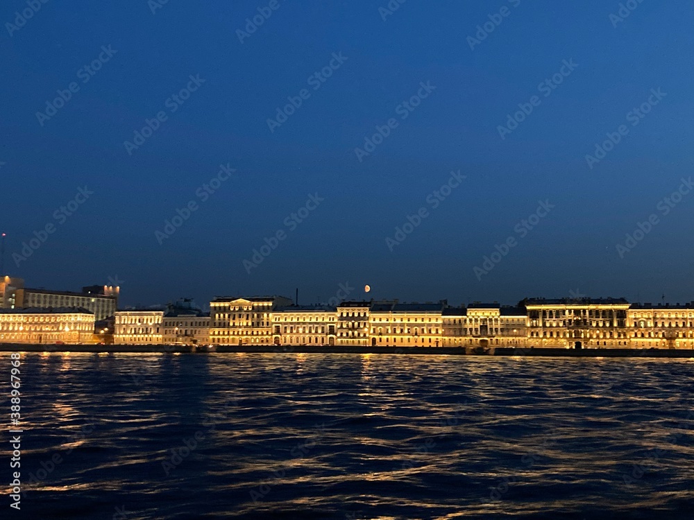 Embankment of the Neva river