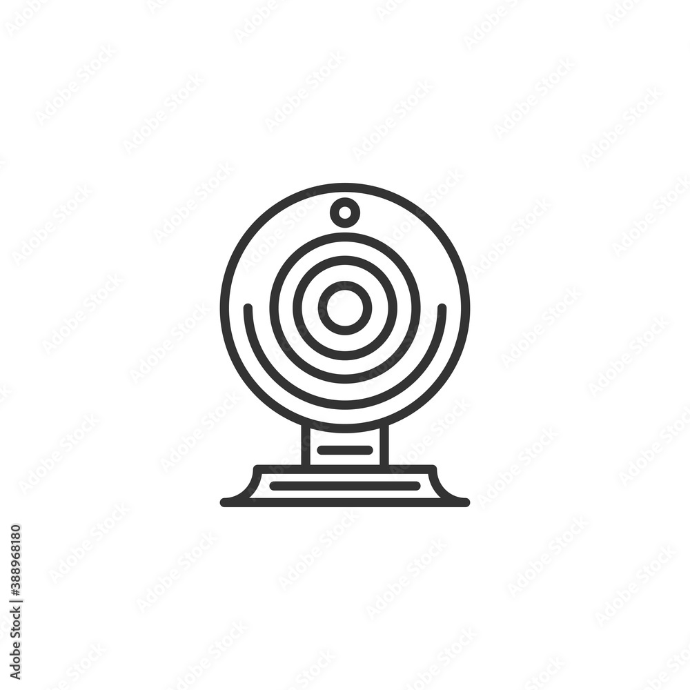 Digital Webcam line icon. Vector black icon. Digital Webcam line icon. Vector black icon.
