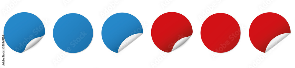 set of round sticker banners on white background
set of round sticker banners on white background
