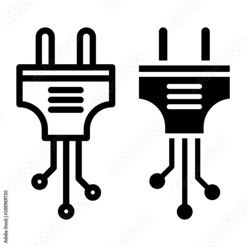 Electricity icon vector set. charging illustration sign collection. amperage symbol.