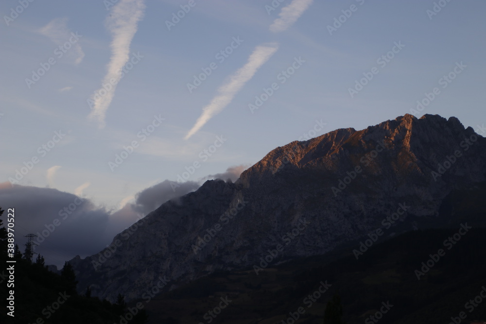 Mountainous landscape in Northern Spain