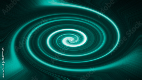 creative emerald background. texture with twisted lines. abstract green spiral. original canvas with circles