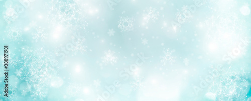 Abstract blue Christmas Win...