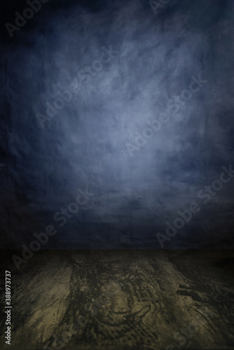 Fashion grunge backdrop with wooden planks floor in a portrait mode to use as a backdrop with your product or model advertisement photoshoot