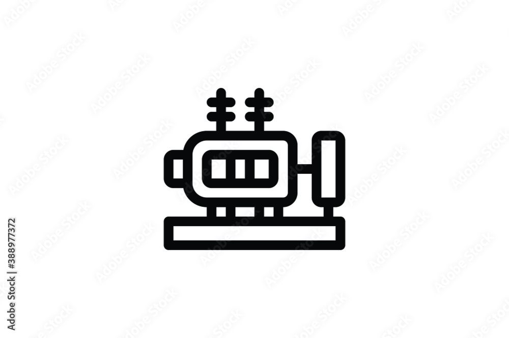 Industry Outline Icon - Generator Industry Outline Icon - Generator