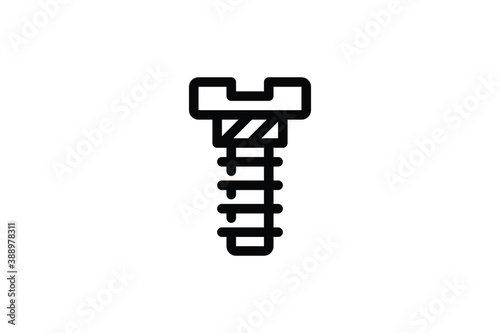 Industry Outline Icon - Screw