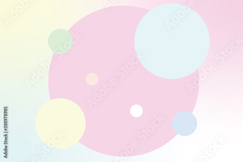 Pastel circles on a pastel background