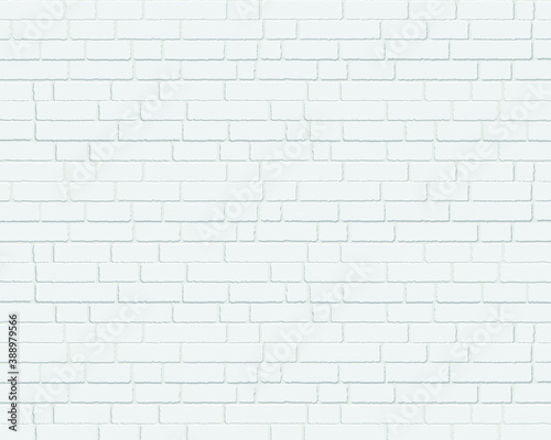 White brick wall texture vector design for background. Illustration.
