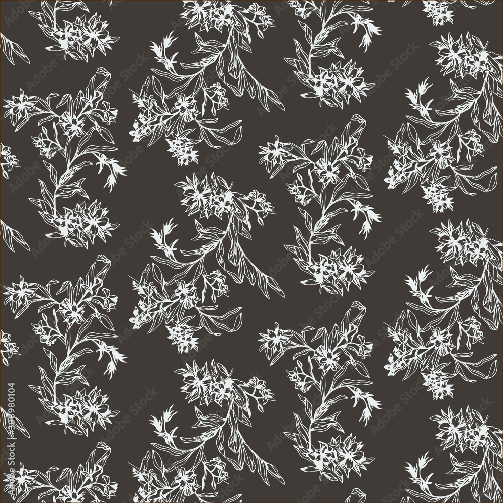 Seamless floral elegance pattern