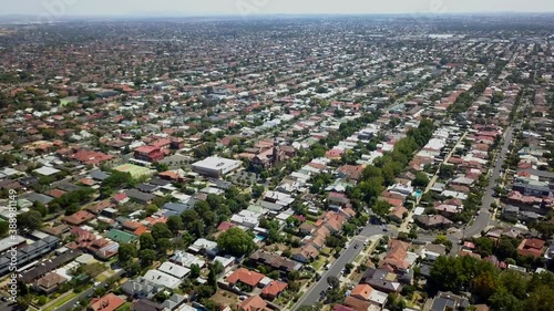 Northern suburbs of Melbourne aerial photo