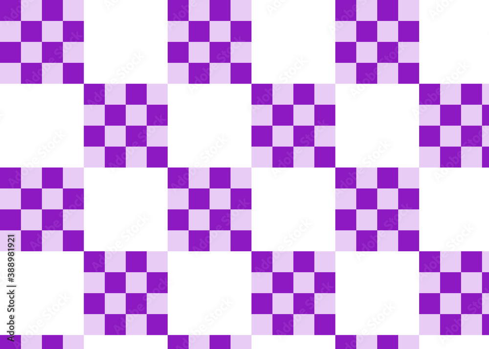 Fototapeta premium 細かい市松模様 紫色