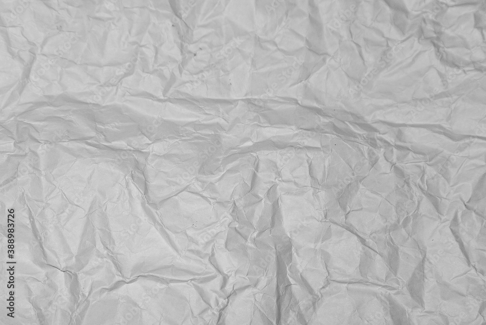 Obraz premium white crumpled paper texture background.