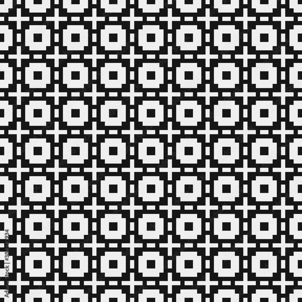 Fototapeta premium Abstract Cross Pattern Dots Logo generative computational art illustration