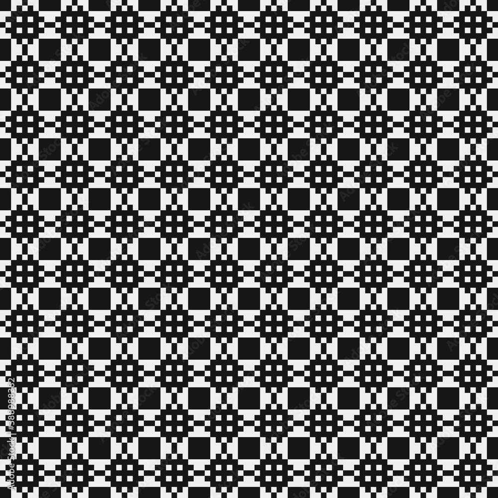 Abstract Cross Pattern Dots Logo generative computational art illustration