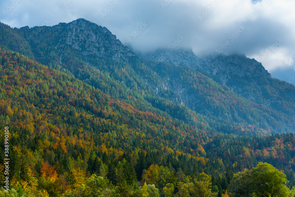 Plakat Kranjska Gora, Jesenice, Julian Alps, Slovenia, Europe