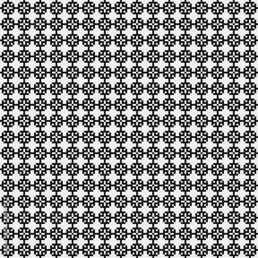 Abstract Cross Pattern Dots Logo generative computational art illustration