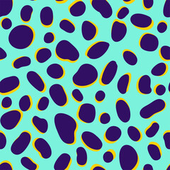 Sierkussen Turquoise patronen Blauw luipaardpatroon trendy dierenprint  © Ketmut