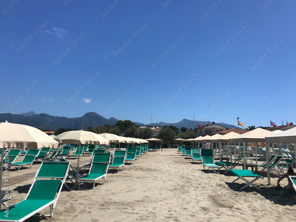 Beach resort in Versilia, Italy