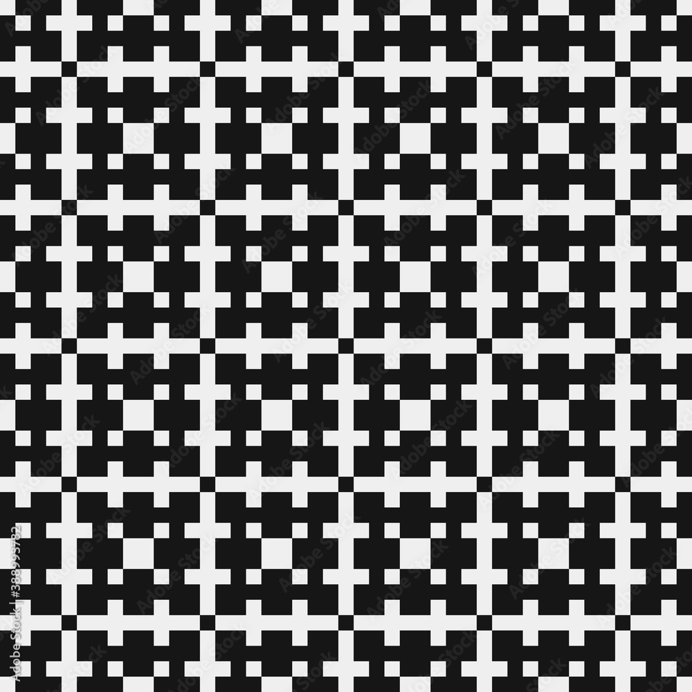 Fototapeta premium Abstract Cross Pattern Dots Logo generative computational art illustration