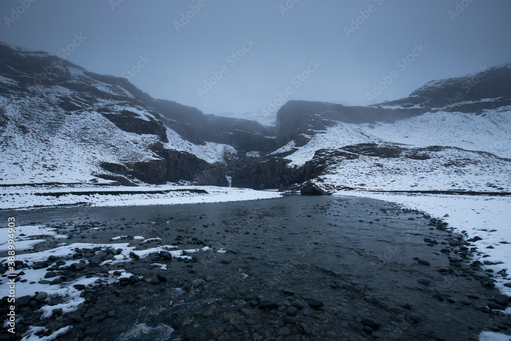 the cold landscapes of iceland