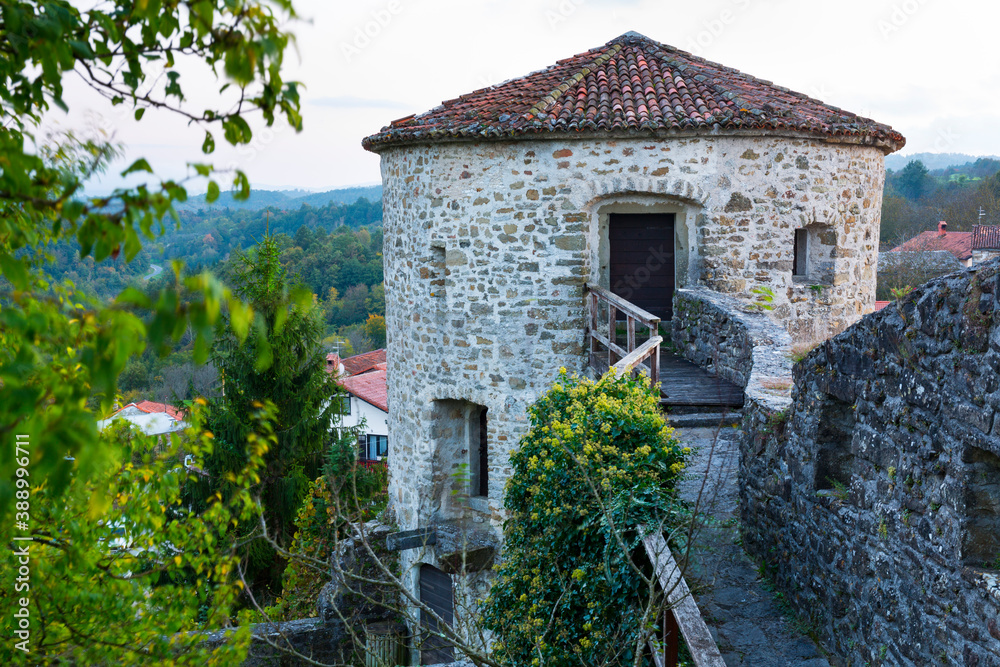 Prem castle, Prem village, Ilirska Bistrica, Green Karst, Slovenia, Europe Prem castle, Prem village, Ilirska Bistrica, Green Karst, Slovenia, Europe