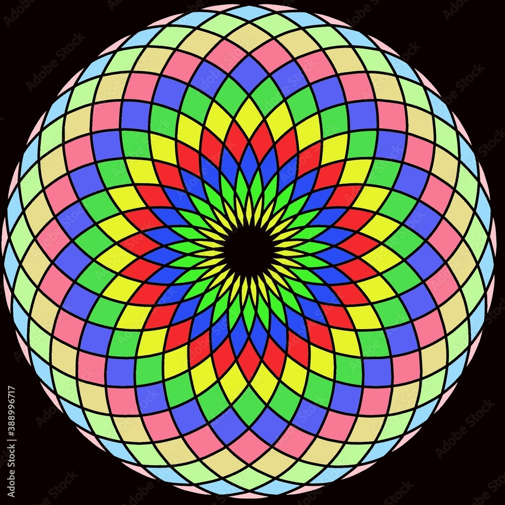 Fototapeta premium abstract rainbow circle