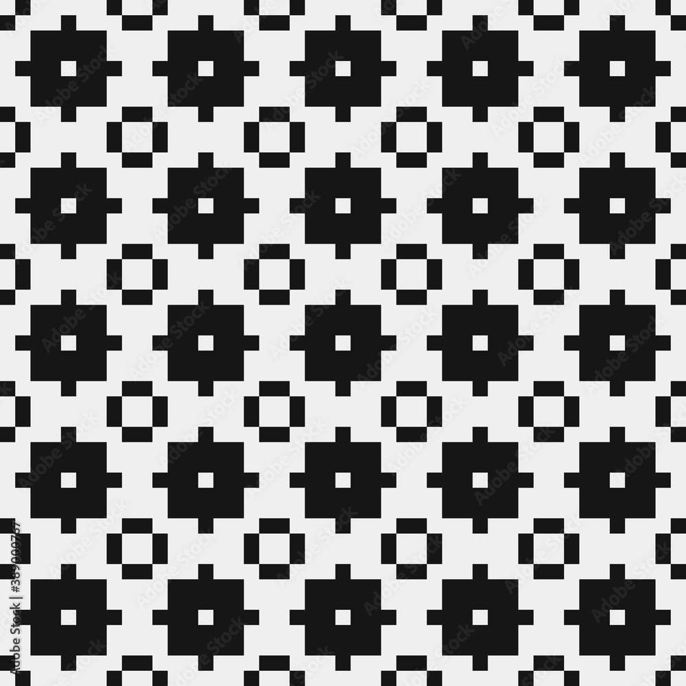 Fototapeta premium Abstract Cross Pattern Dots Logo generative computational art illustration