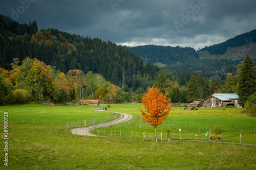 Herbst im ländlichen Allgäu, Unterjoch photo