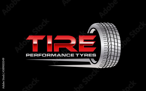 Illustration vector graphic of automotive tires shop