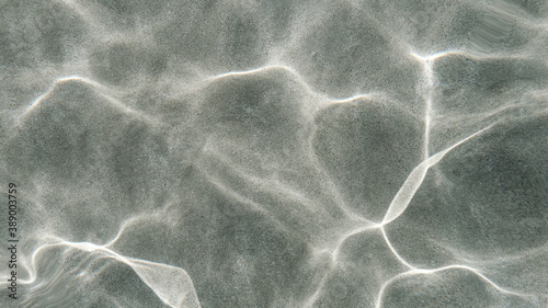 The sandy bottom of the sea